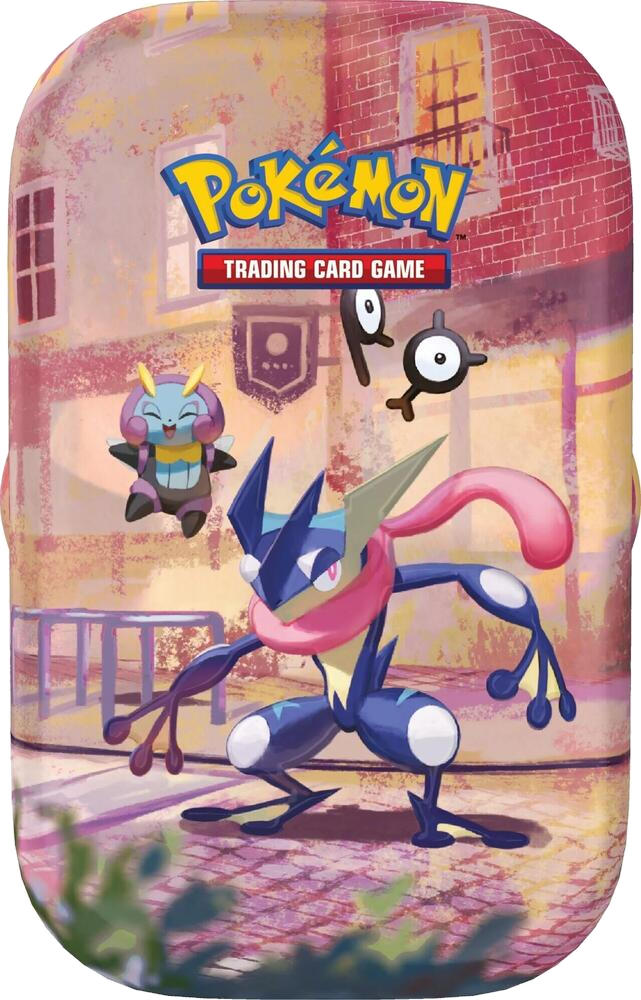 Factory sealed Pokémon TCG 30th Celebration Greninja Mini Tin product packaging