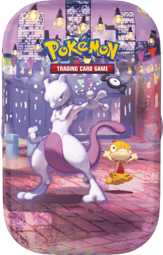 Factory sealed Pokémon TCG 30th Celebration Mewtwo Mini Tin product packaging