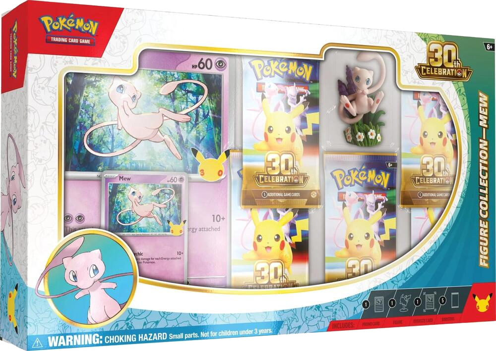 Factory sealed Pokémon TCG 30th Celebration Mew Figure Collection product packaging