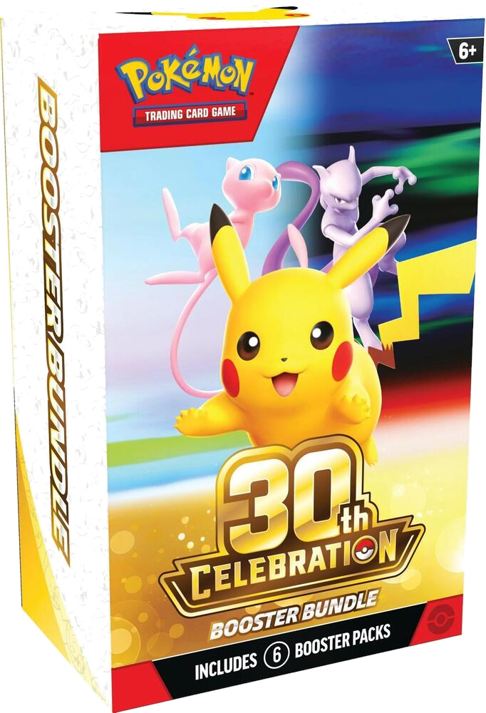 Factory sealed Pokémon TCG 30th Celebration Booster Bundle product packaging