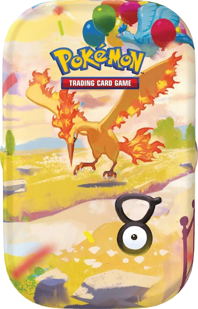 Factory sealed Pokémon TCG 30th Celebration Moltres Mini Tin product packaging