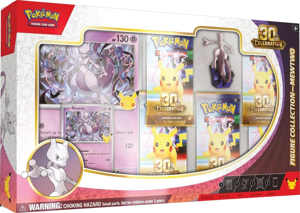 Factory sealed Pokémon TCG 30th Celebration Mewtwo Figure Collection product packaging